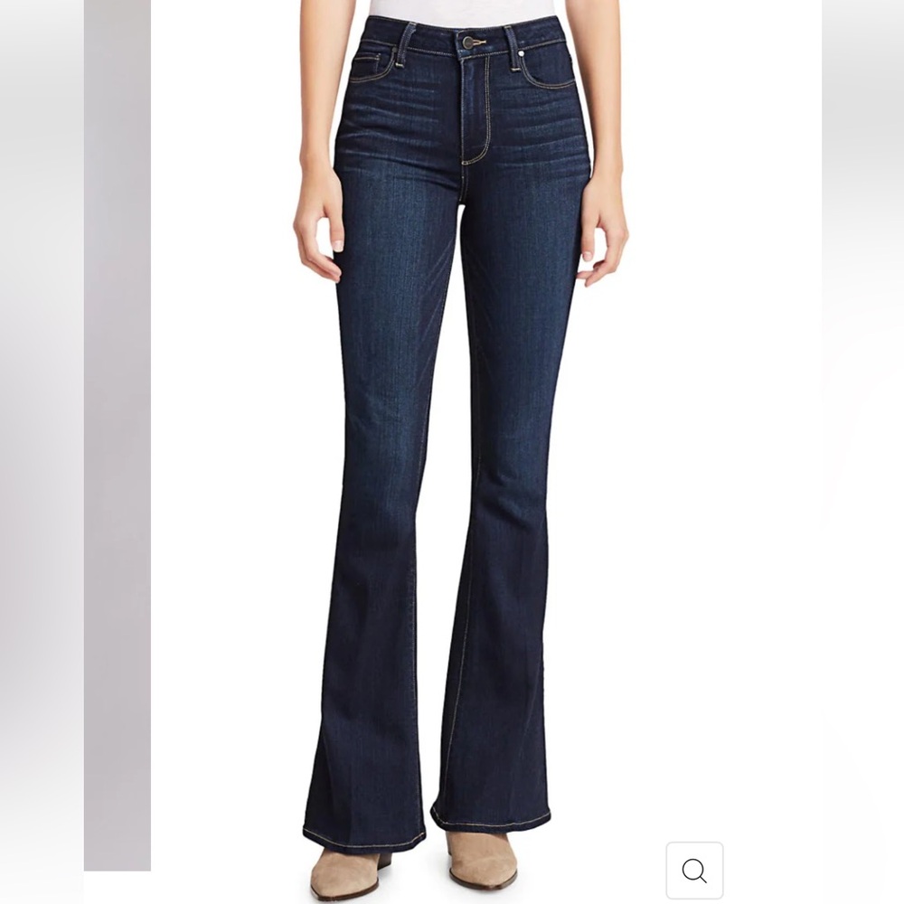 PAIGE High Rise Bell Canyon Flare Jean